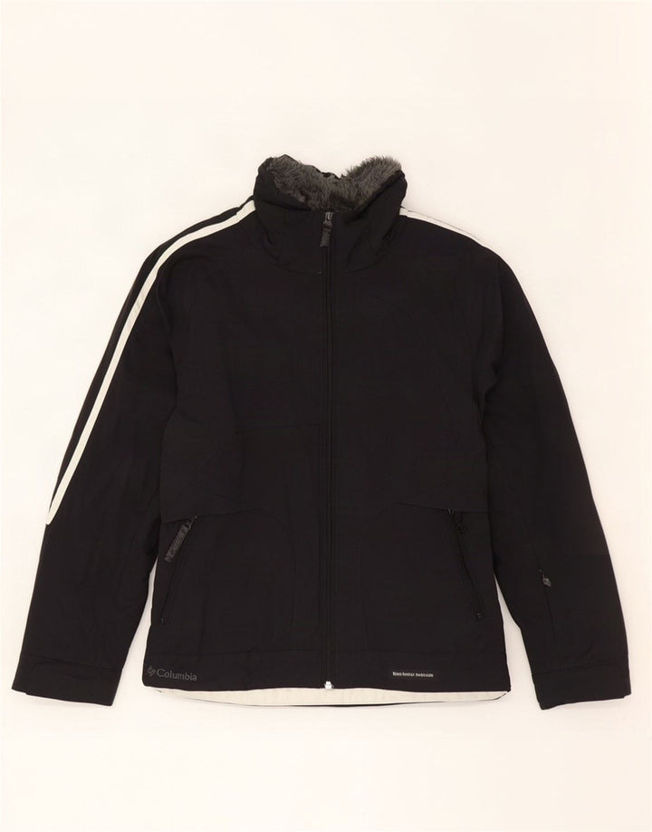 Columbia Damen Skijacke UK 14 Mittelschwarzes Nylon
