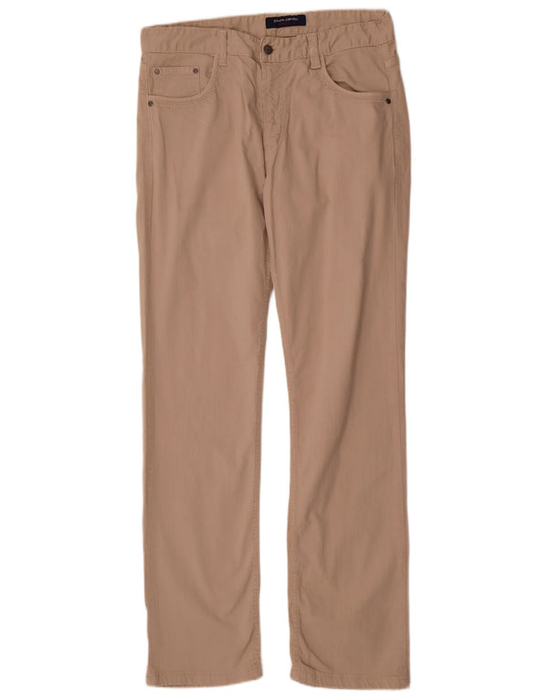 Pierre Cardin Slim Chino-Hose für Herren, Größe S, W36, L33, Beige, Baumwolle