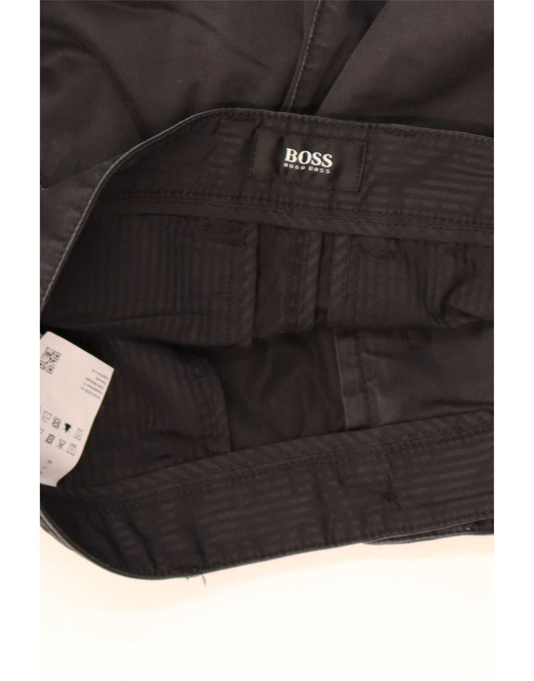 Hugo Boss Herren Chinoshorts W28 Small Schwarz Baumwolle