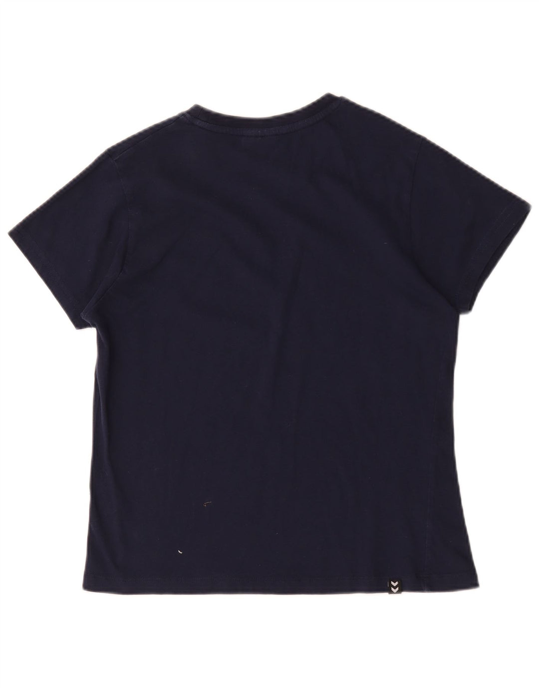 Hummel Damen Grafik T-Shirt Top UK 14 Medium Marineblau