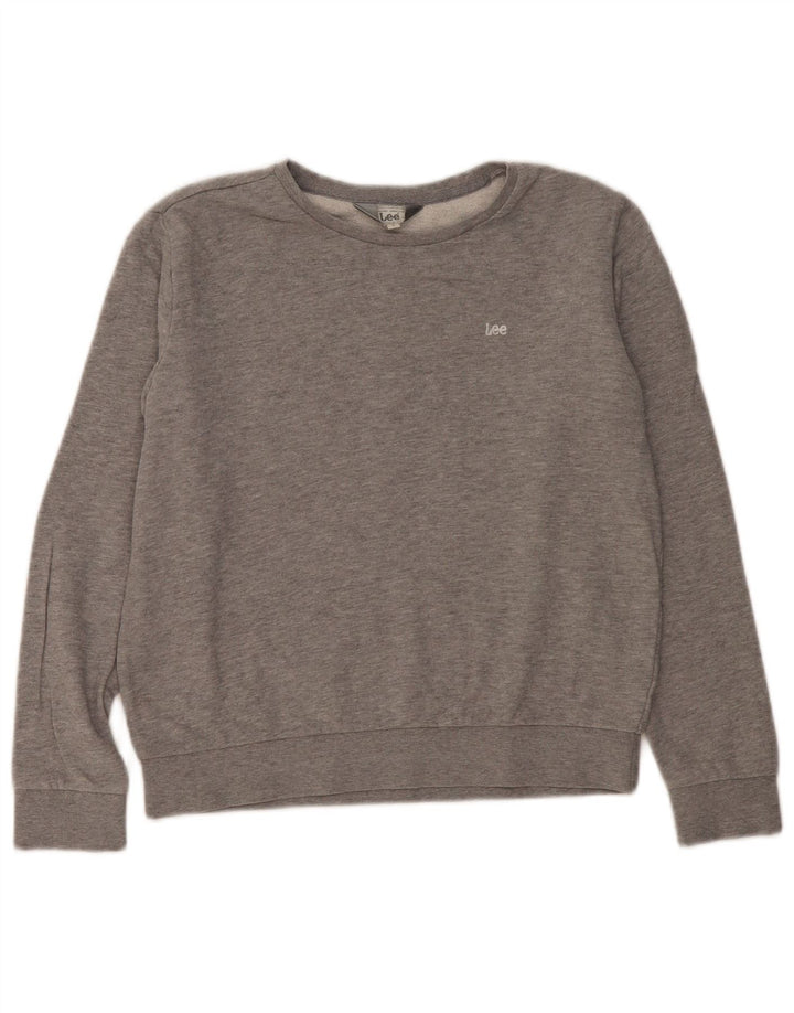 Lee Damen-Sweatshirt mit regulärer Passform, übergroß, Größe S, Grau, Baumwolle