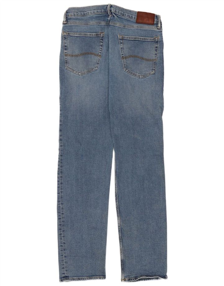 Marks & Spencer Herren Straight Jeans W32 L31 Blaue Baumwolle