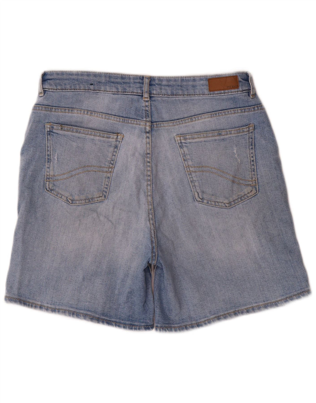 Fat Face Damen-Jeansshorts im Used-Look, UK 12, Mittel W30, Blau, Baumwolle
