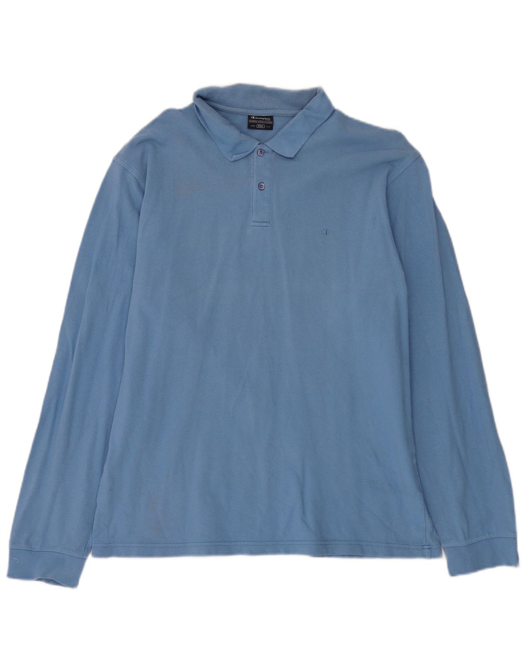 Champion Herren Langarm-Poloshirt 2XL Blau