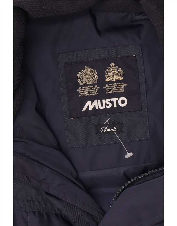 Musto Herren Wattierte Jacke UK 36 Small Marineblaues Nylon