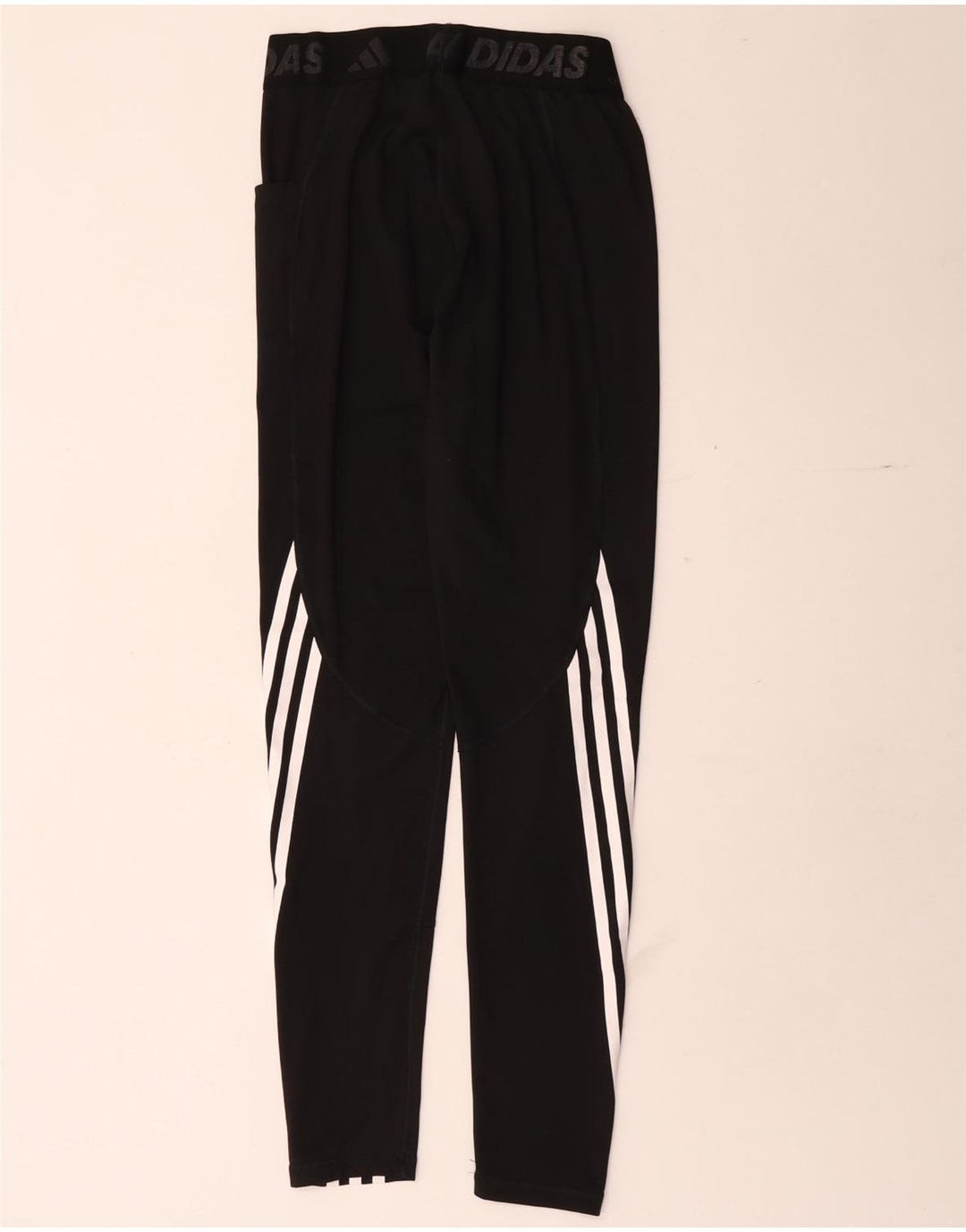 Adidas Damen Graphic Leggings UK 8 Small Schwarz Polyester