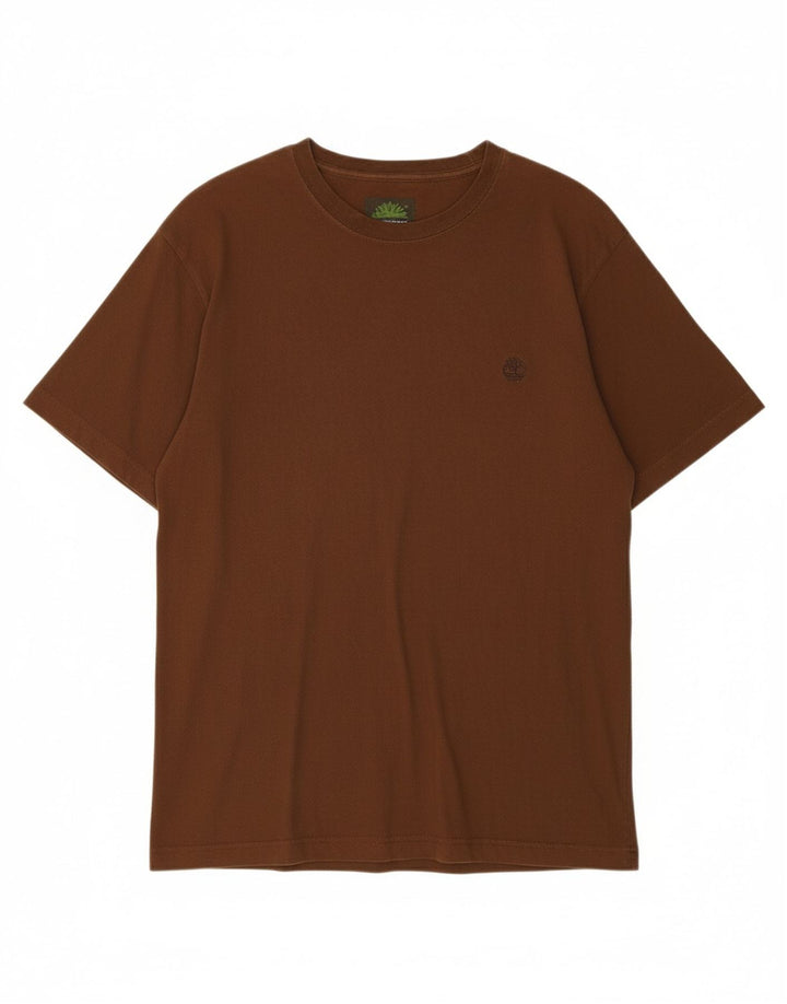 TIMBERLAND Mens T-Shirt Top Medium Brown