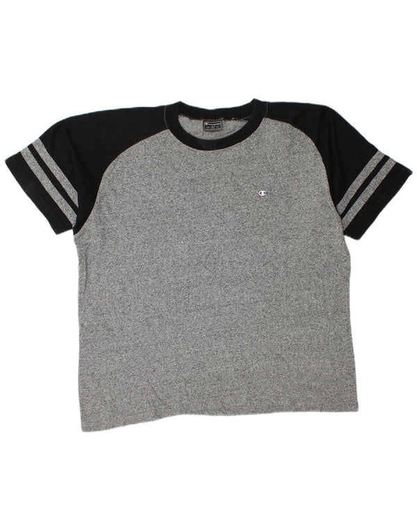 Champion Herren T-Shirt Top XL Grau Farbblock