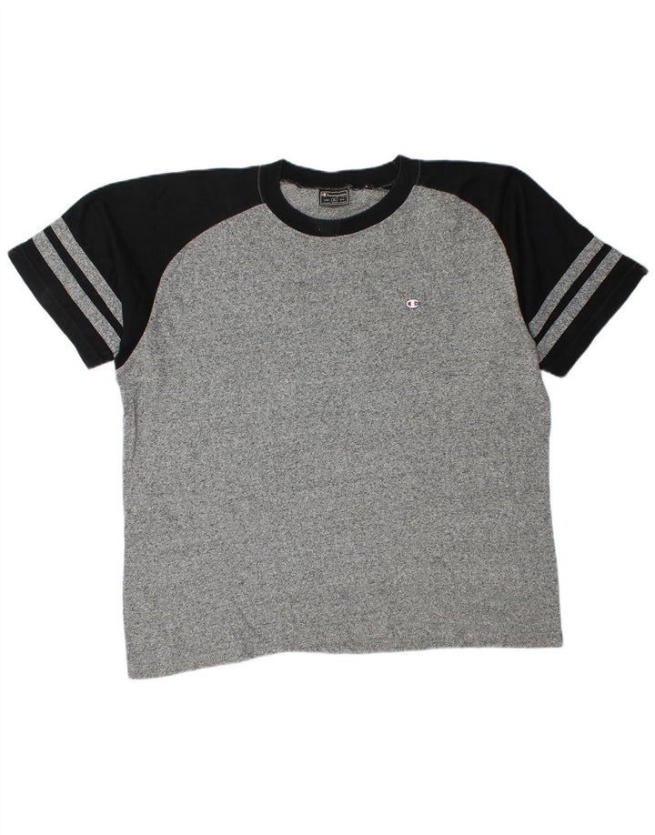 Champion Herren T-Shirt Top XL Grau Farbblock