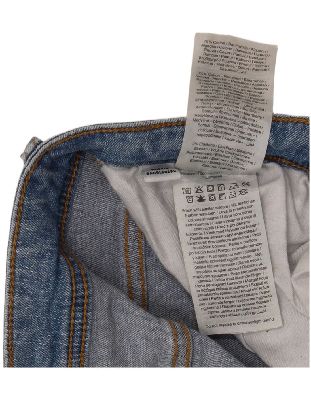 Jack & Jones Damen Slim Jeans W32 L32 Blaue Baumwolle