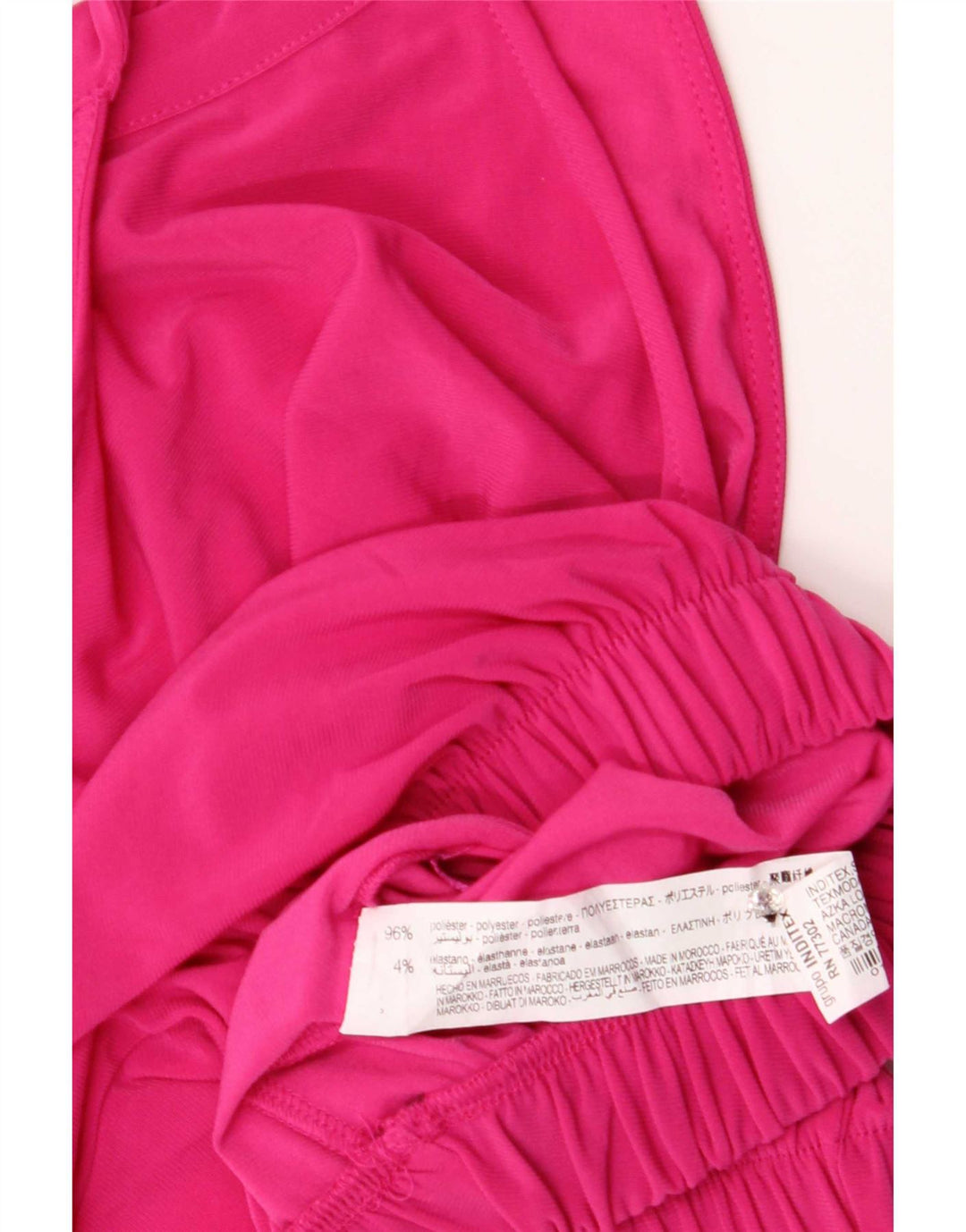 Zara Damen Crop Neckholder Top UK 8 Small Rosa Polyester