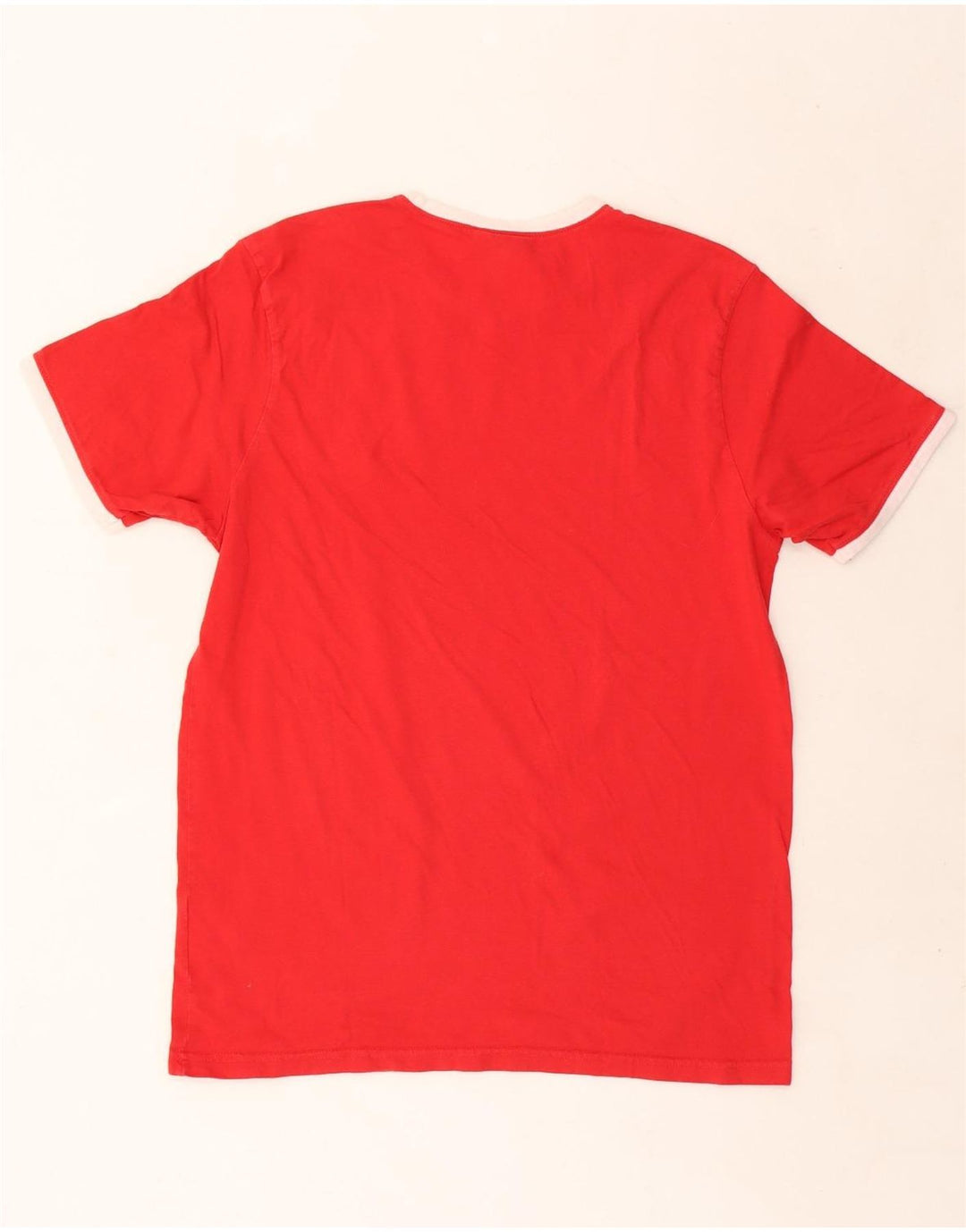 Ellesse Herren-T-Shirt mit Grafik, groß, aus roter Baumwolle