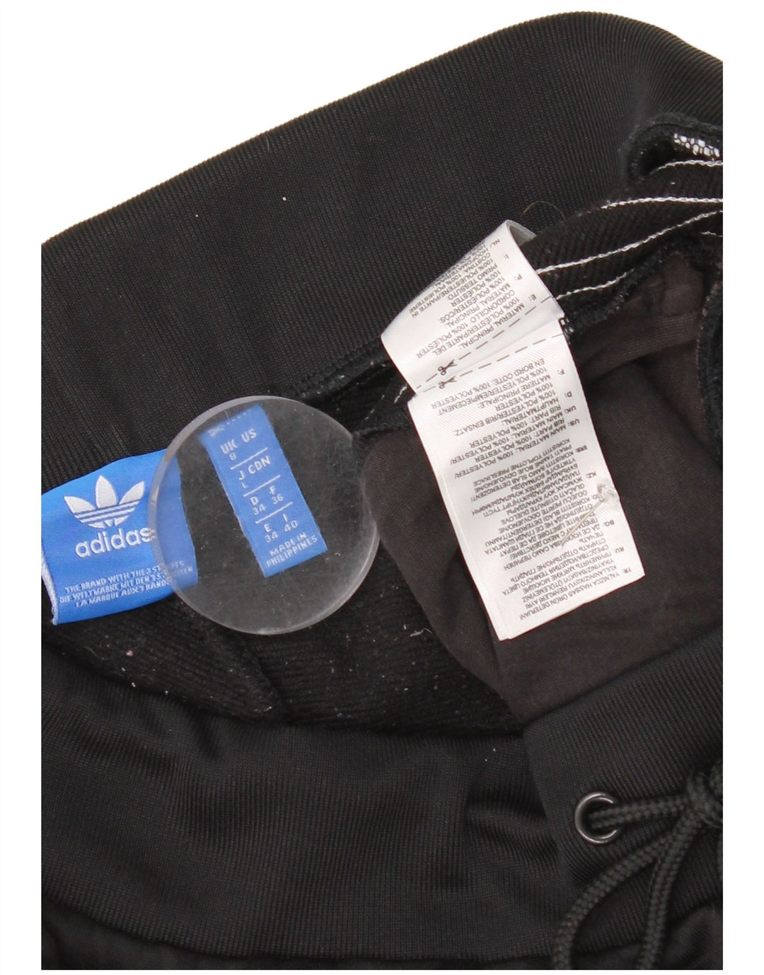 Adidas Damen Trainingshose Jogger UK 8 Small Schwarz Polyester