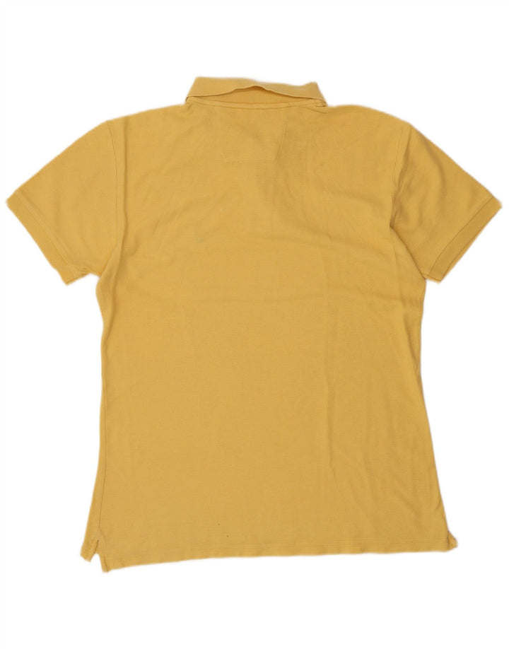 NAUTICA Mens Polo Shirt Large Yellow Cotton