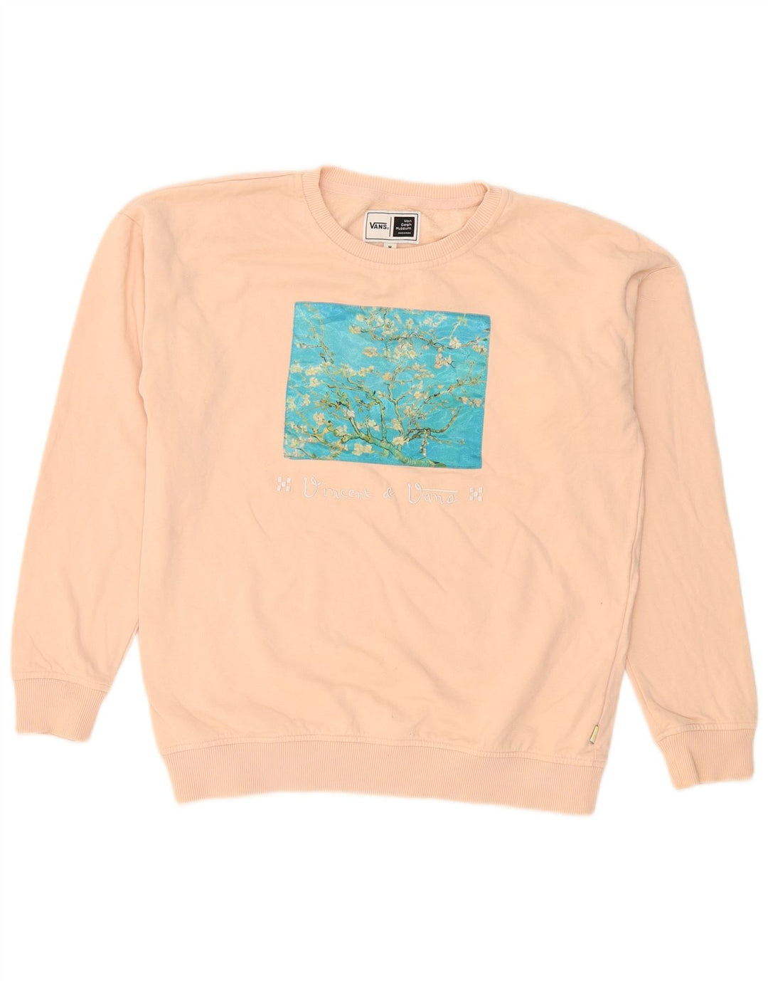 Vans Herren Grafik-Sweatshirt-Pullover aus Baumwolle in Mittelrosa