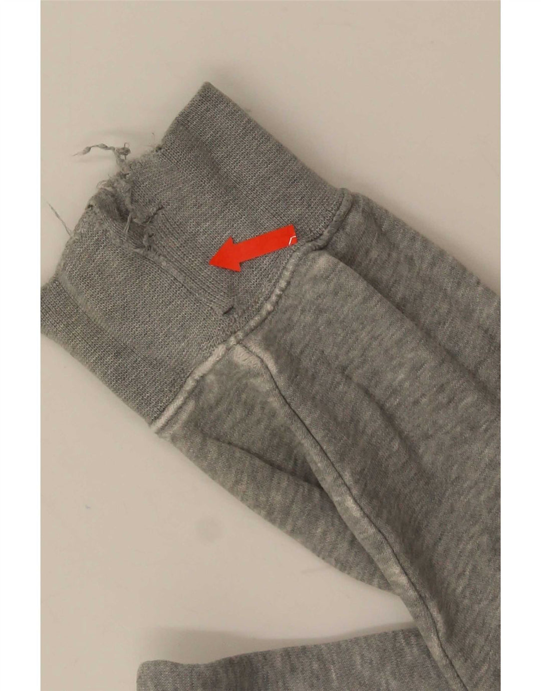 Nike Herren-Sweatshirt-Pullover aus mittelgrau gefleckter Baumwolle