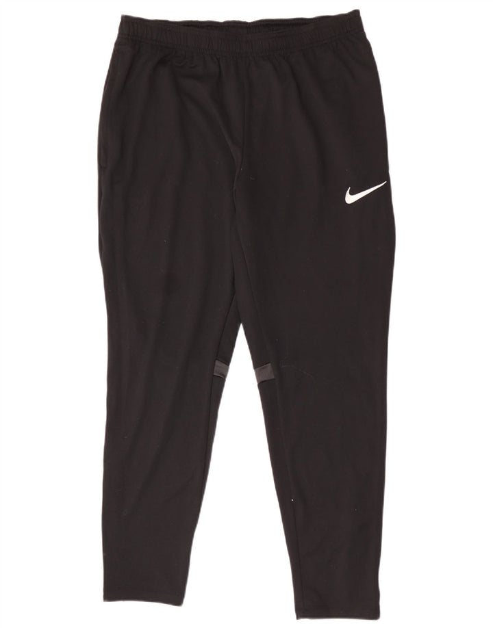 Nike Herren Dri Fit Trainingshose, groß, schwarzes Farbblock-Polyester