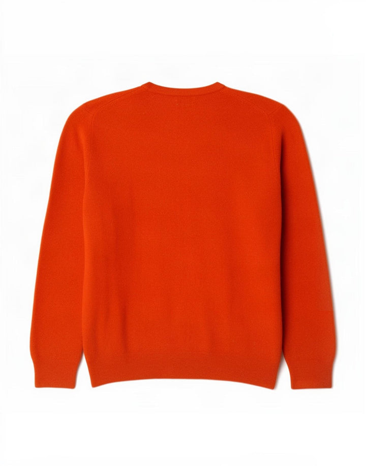 Gant Damen-Pullover mit V-Ausschnitt, UK 14, Größe L, orangefarbene Wolle