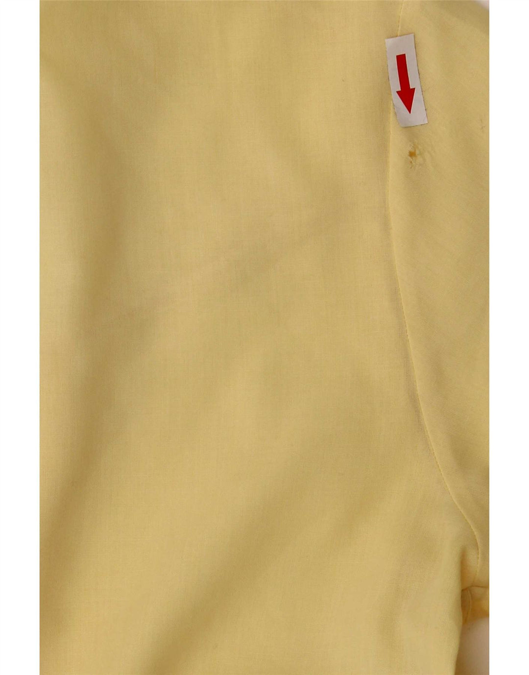 Ambra Damen Kurzarm-Hemdbluse UK 14 Mittelgelbes Polyester