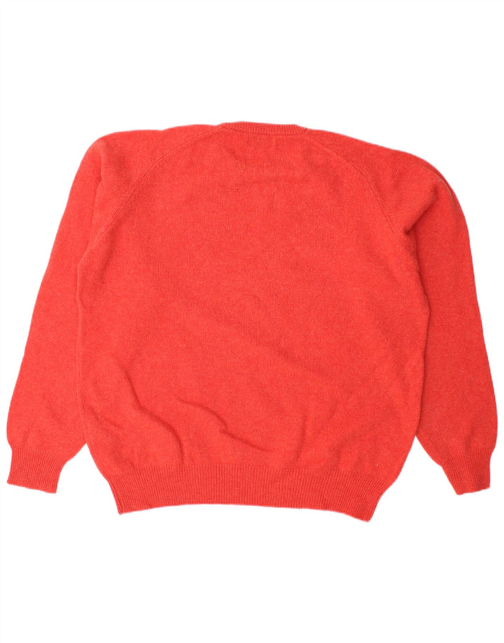 Kappa Herren-Pullover mit Rundhalsausschnitt, XL, rote Wolle