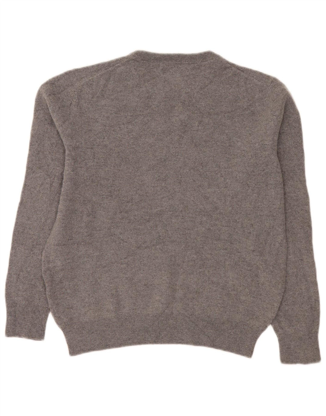 Gant Damen-Pullover mit Rundhalsausschnitt, UK 14, mittelgraue Wolle