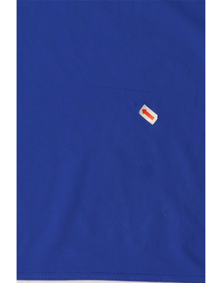 Adidas Herren Climalite T-Shirt Top XL Blau Colourblock Polyester