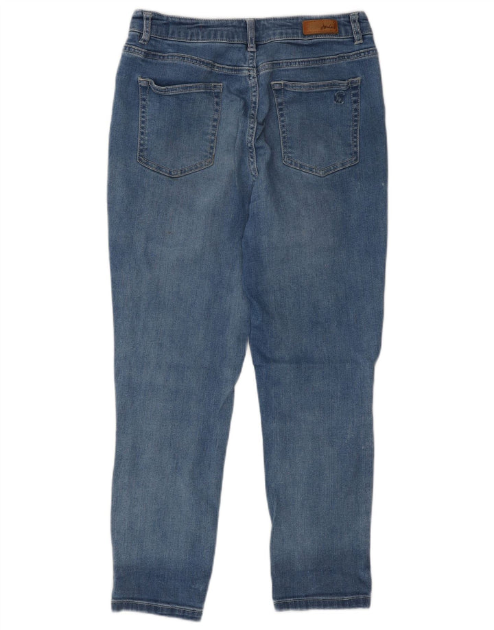 Joules Damen-Cropped-Jeans UK 12 Medium W30 L25 Blaue Baumwolle