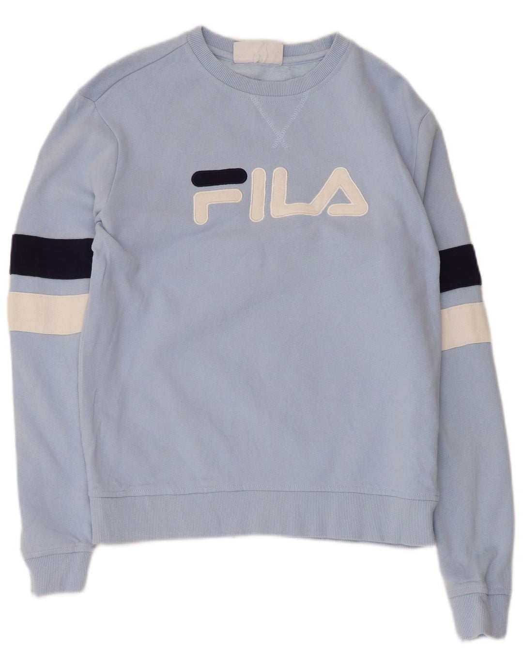 Fila Herren-Sweatshirt mit Grafik, klein, blau, Colourblock-Baumwolle