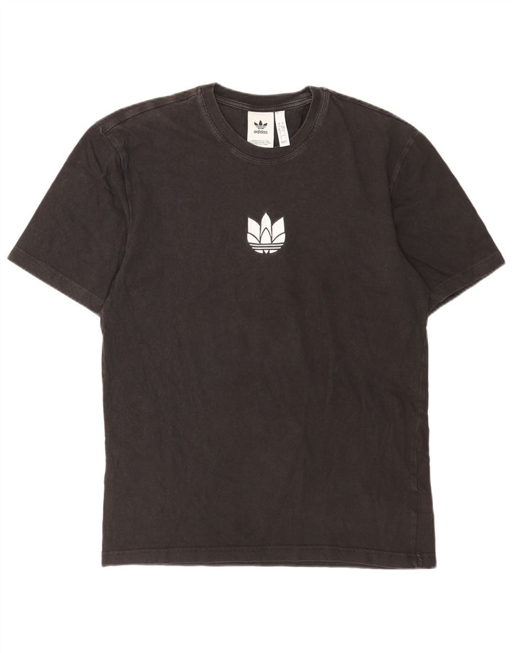 Adidas Herren T-Shirt Top Small Schwarz Baumwolle
