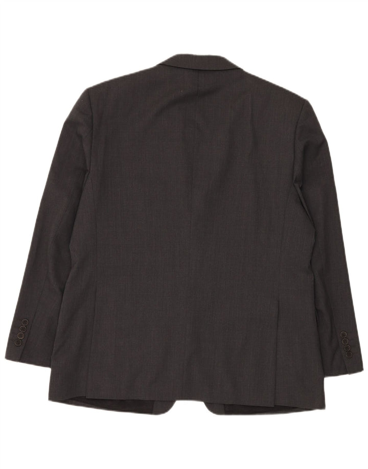 Ted Baker Herren-Stretch-Anzug mit 2 Knöpfen, 2-teilig, UK 42, XL, W36, L30, graue Wolle