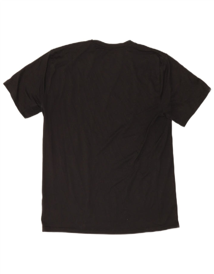Nike Herren Dri Fit Graphic T-Shirt Top Mittelschwarzes Polyester