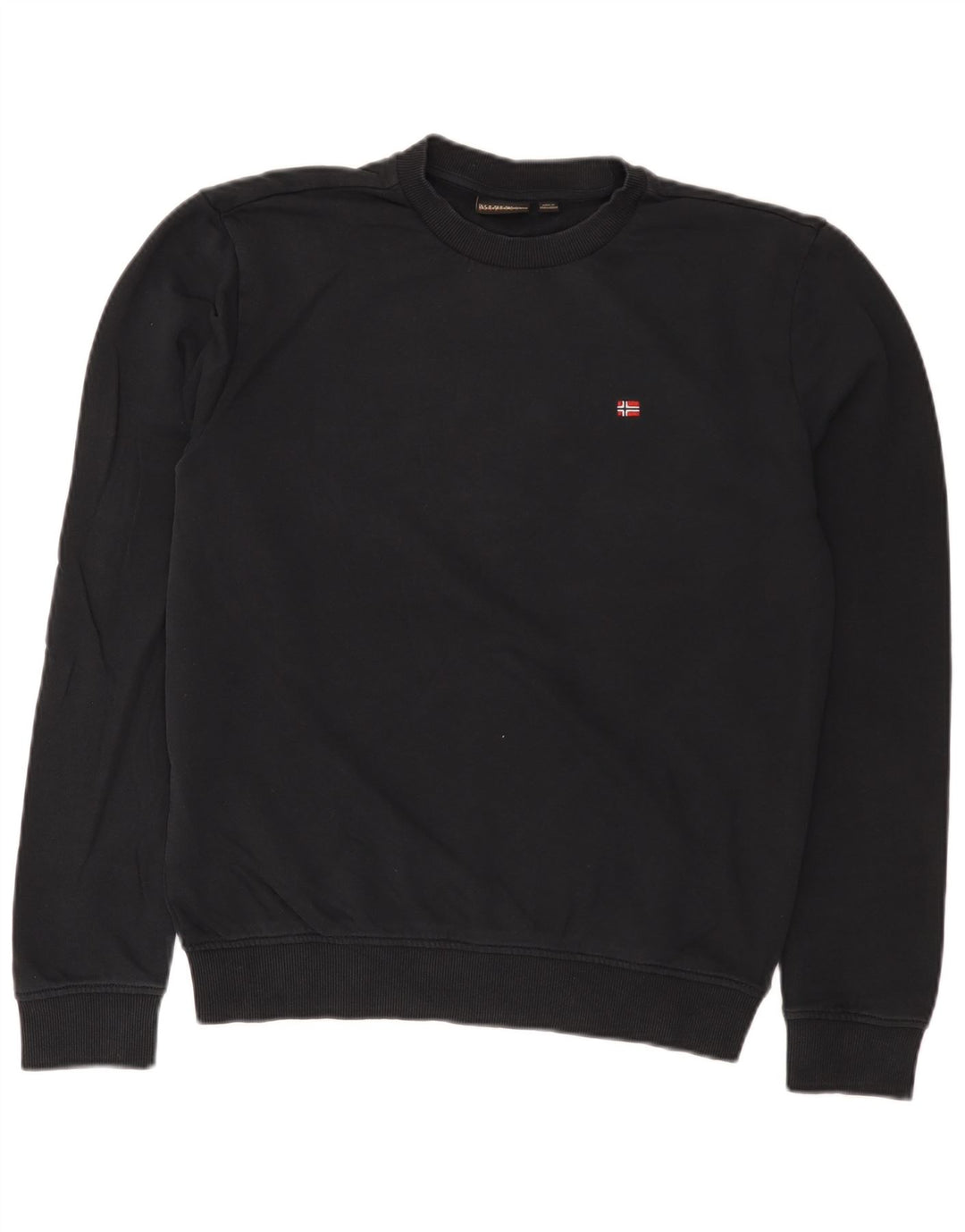 Napapijri Herren-Sweatshirt, Pullover, Größe S, Schwarz, Baumwolle
