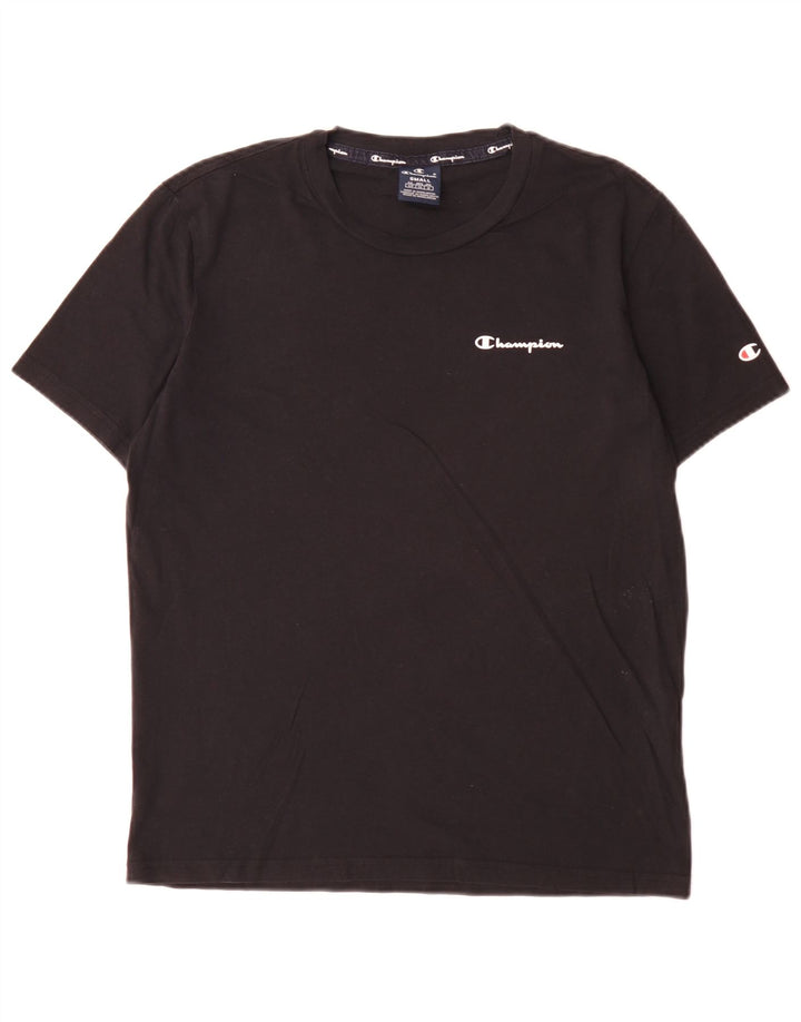 Champion Herren T-Shirt Top Small Schwarz Baumwolle