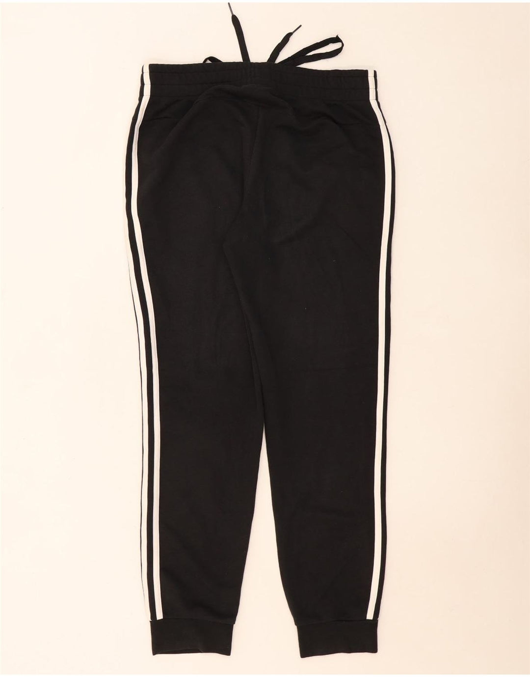 Adidas Damen Trainingshose Jogger UK 12/14 Mittelschwarze Baumwolle