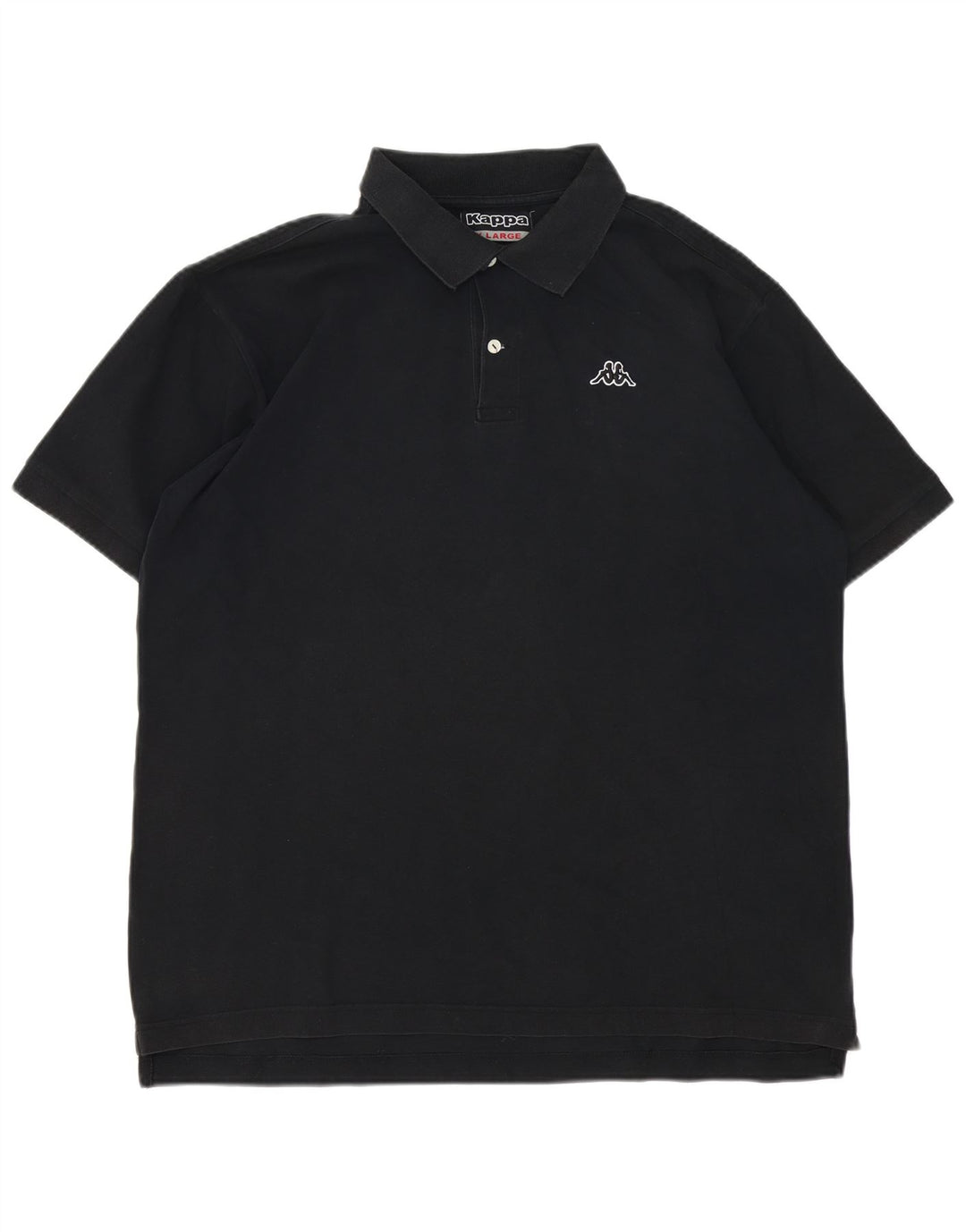 KAPPA Herren Poloshirt XL Schwarz Baumwolle