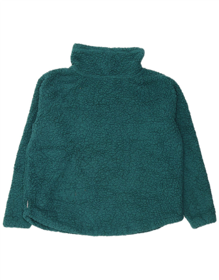 EDDIE BAUER Damen Übergroßer Fleecepullover UK 16 Large Grün Polyester