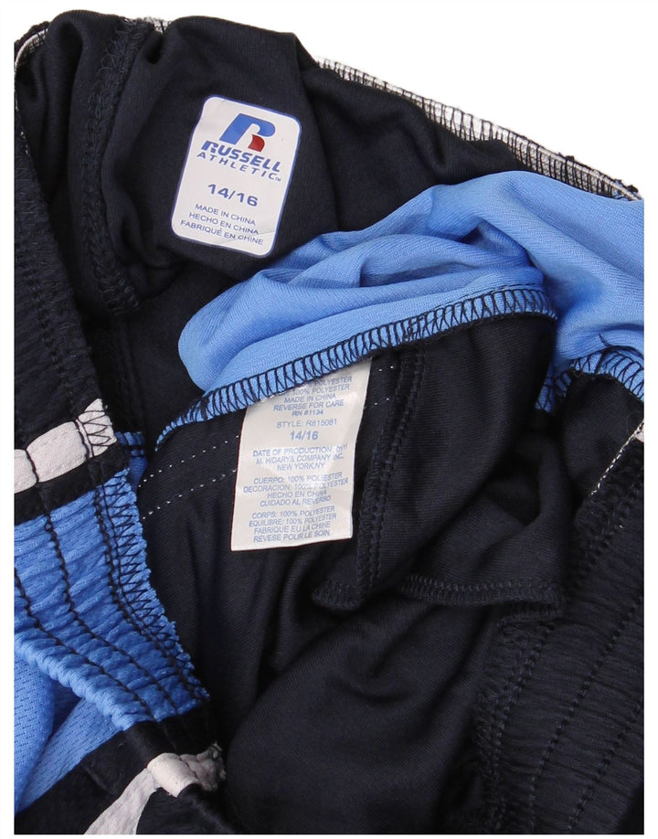 RUSSELL ATHLETIC Sportshorts für Jungen, 14–15 Jahre, Marineblau, Farbblock