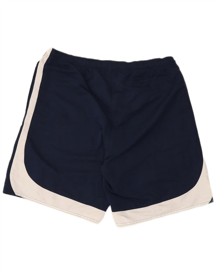 Nike Herren-Sportshorts XL, marineblaues Colourblock-Polyester