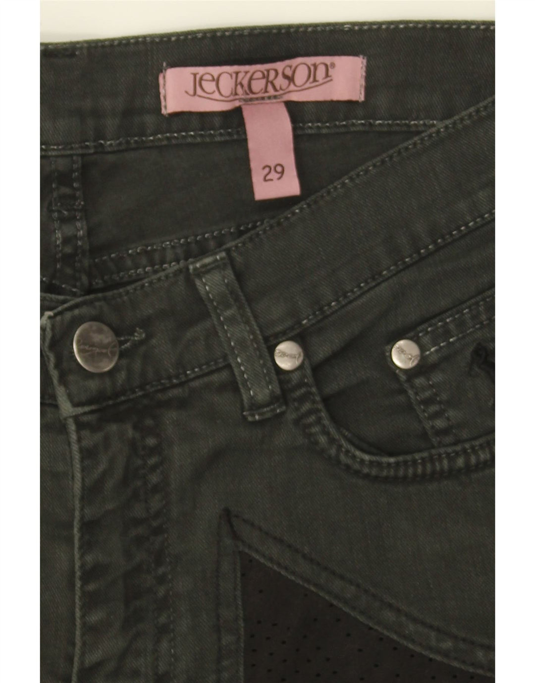 JECKERSON Womens Slim Jeans W29 L28 Green Cotton Vintage Jeckerson and Second-Hand Jeckerson from Messina Hembry 