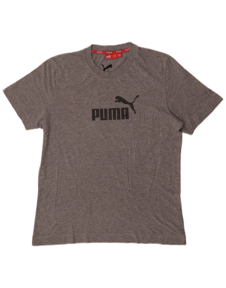 Puma Herren Grafik-T-Shirt-Oberteil Mittelgrau