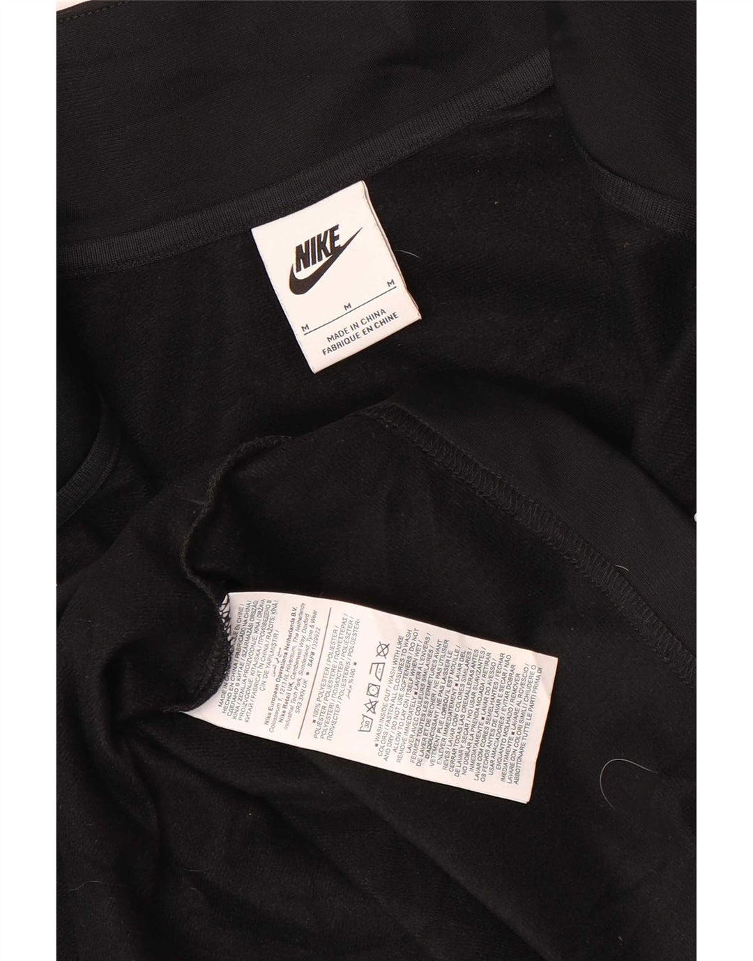 Nike Herren-Trainingsanzug-Oberjacke, Mittelschwarzes Polyester