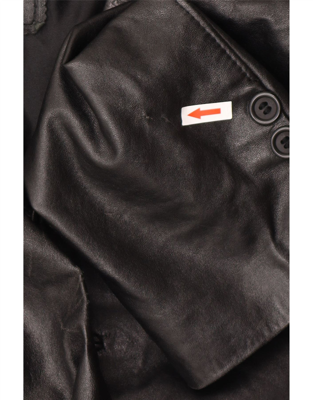 Wake Damen Ledermantel UK 22 3XL Schwarzes Leder