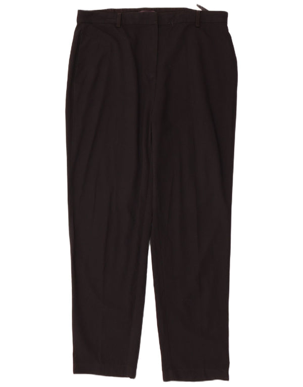 Marks & Spencer Damen Tapered Anzughose UK 16 Large W36 L30 Schwarz