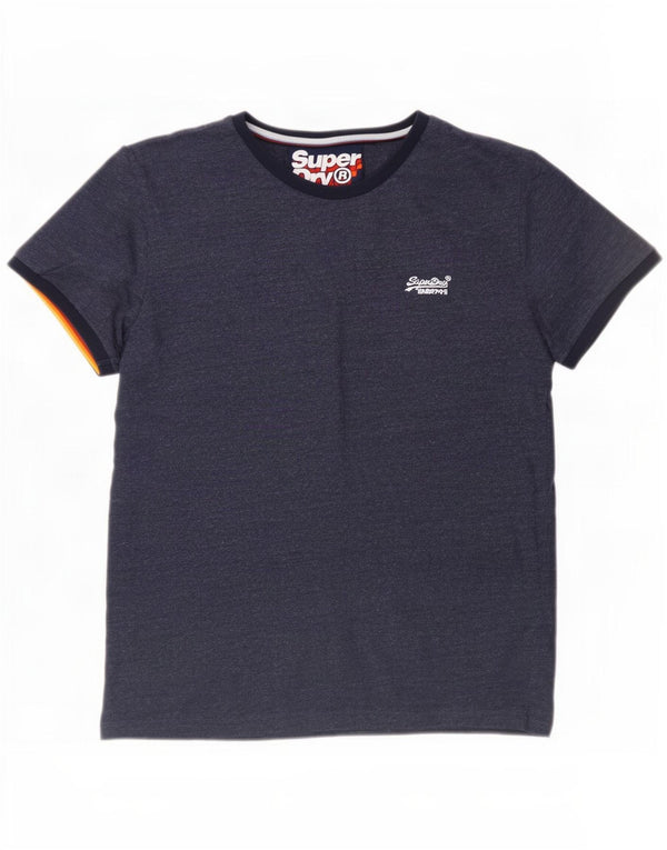 Superdry Herren T-Shirt Top 2XL Blau Baumwolle