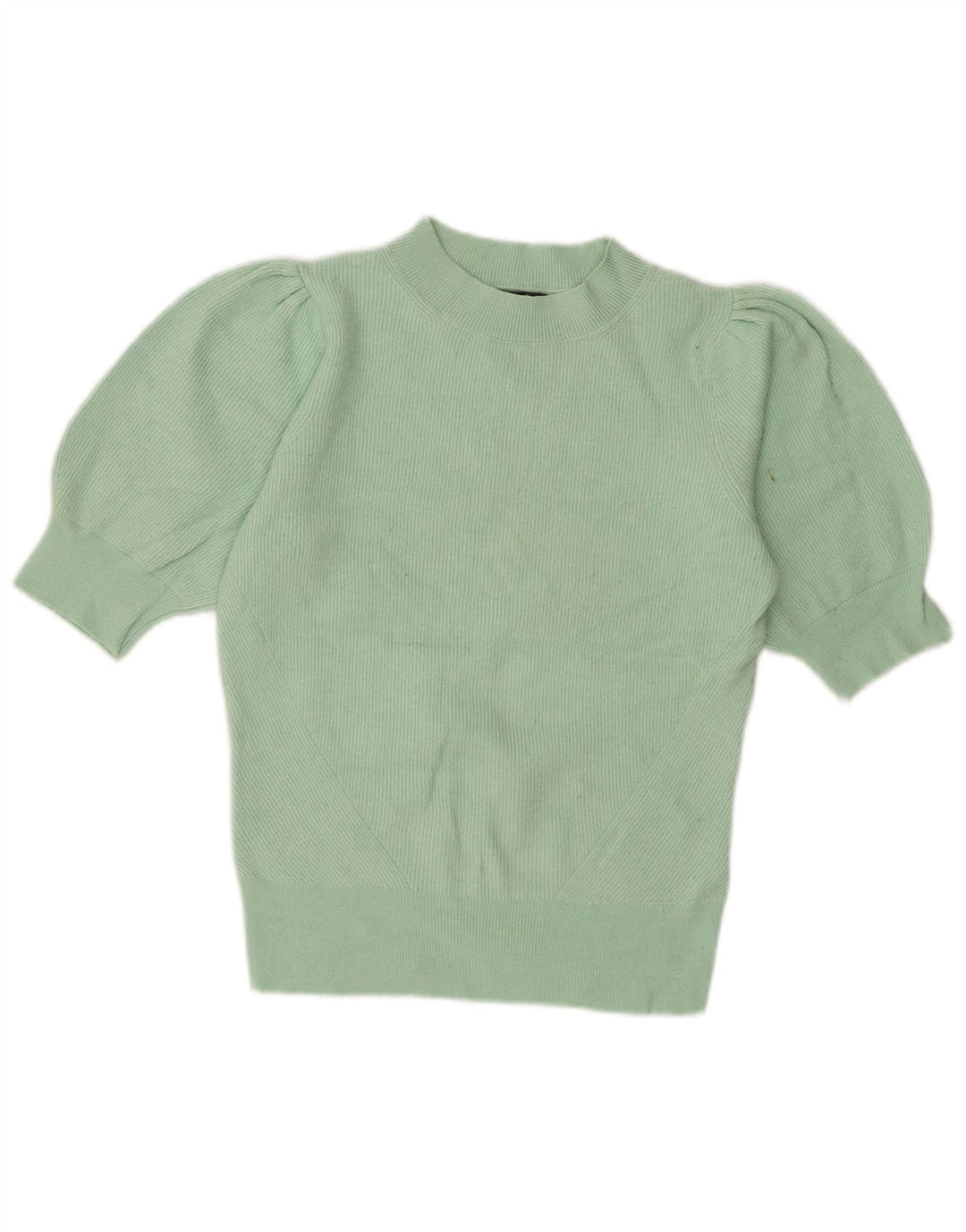 Marks & Spencer Damen Crop Rollkragenpullover Pullover UK 10 Small Grün