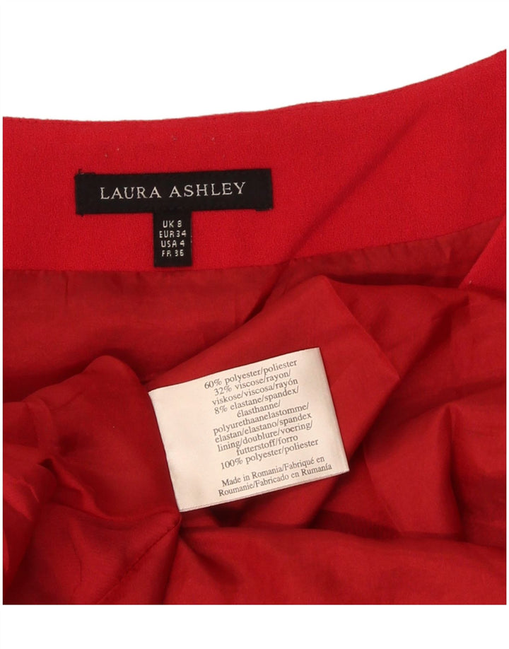 Laura Ashley Damen-A-Linien-Kleid, Größe S, Rot, Polyester