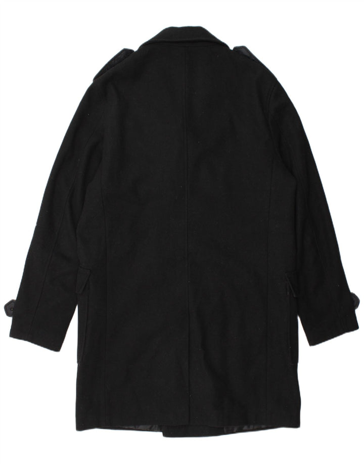 STANLEY ADAMS Herren-Militär-Zweireihermantel UK 40 Large Schwarz