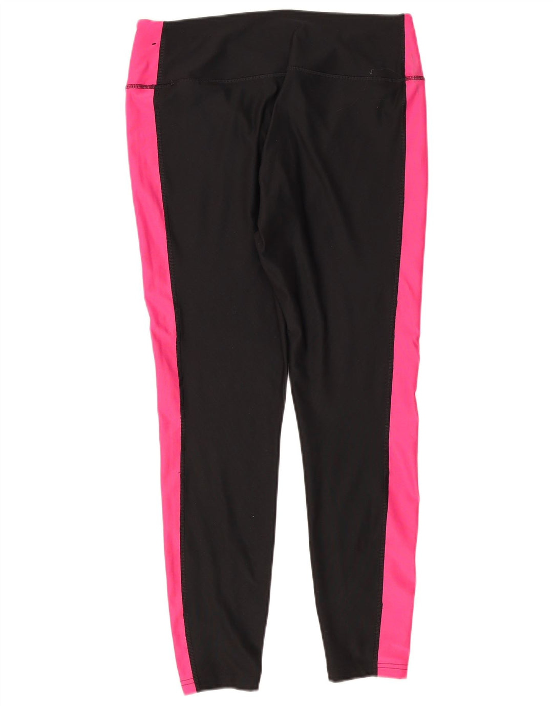 Nike Damen Dri Fit Leggings UK 14 Large Schwarz Colourblock Polyester