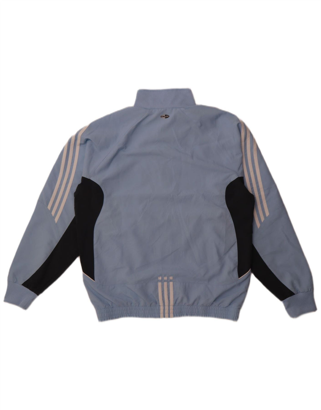 Adidas Herren Climalite Trainingsanzug Top Jacke UK 38/40 Mittelblau Farbblock