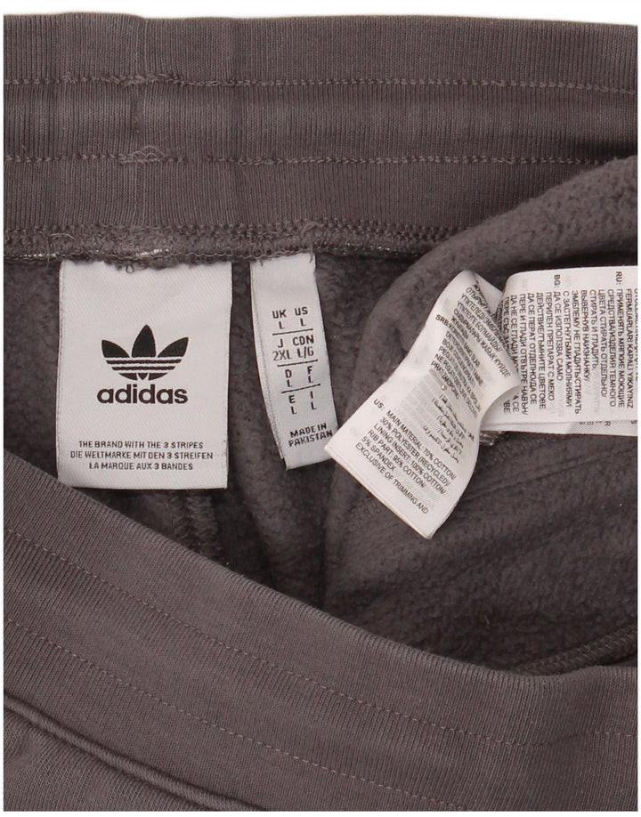 Adidas Herren Trainingshose Jogger Große graue Baumwolle